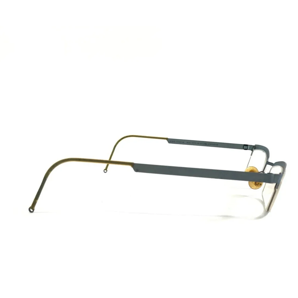Vintage Lindberg Eyeglasses Frames Mod.4005 Matte Light Blue Titanium 48-21-125